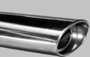 Performance rear silencer left (JAXK8-OVALL); Jaguar XK8 / XKR